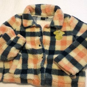Disney cropped fuzzy jacket